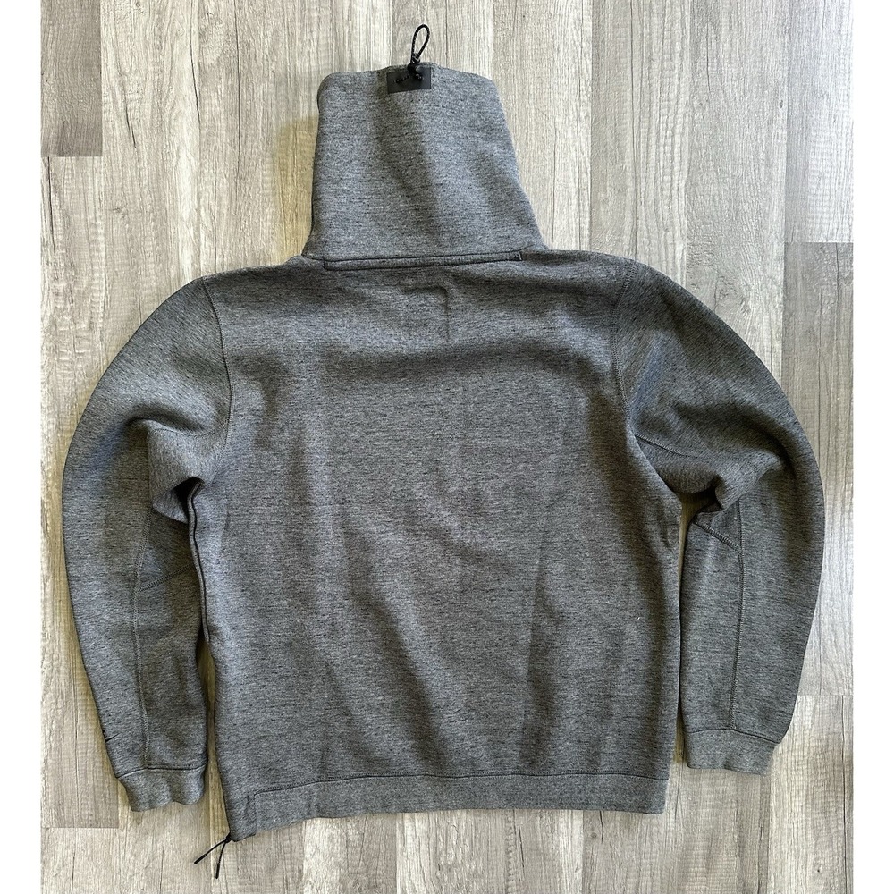 Nike Tech Fleece Funnel Neck Pullover Sweatshirt Gray Men's Medium Side Zip - Picture 13 of 15